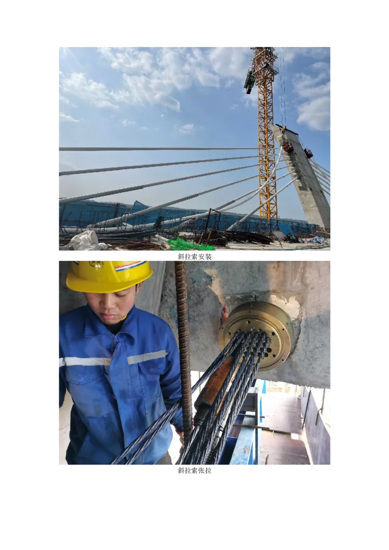 附件3：主要施工过程照片_2021-2023年优秀施组方案_施工方案_方案11-新建快速路系统（一期)工程总承包（一标段）项目-矮塔斜拉桥安全专项施工方案_02附件