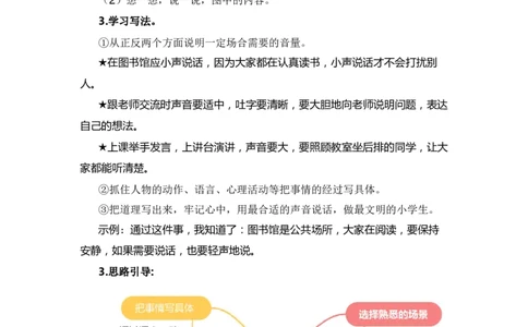 第七单元写话：用多大的声音（范文点评）-（统编版&middot;2024秋）_一年级语文上册（统编版）_单元写作能力提升_2024新课标