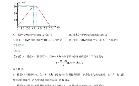 2024年高考物理试卷（福建）（解析卷）_物理历年高考真题_新&middot;PDF版2008-2025&middot;高考物理真题_物理（按年份分类）2008-2025_2024&middot;高考物理真题