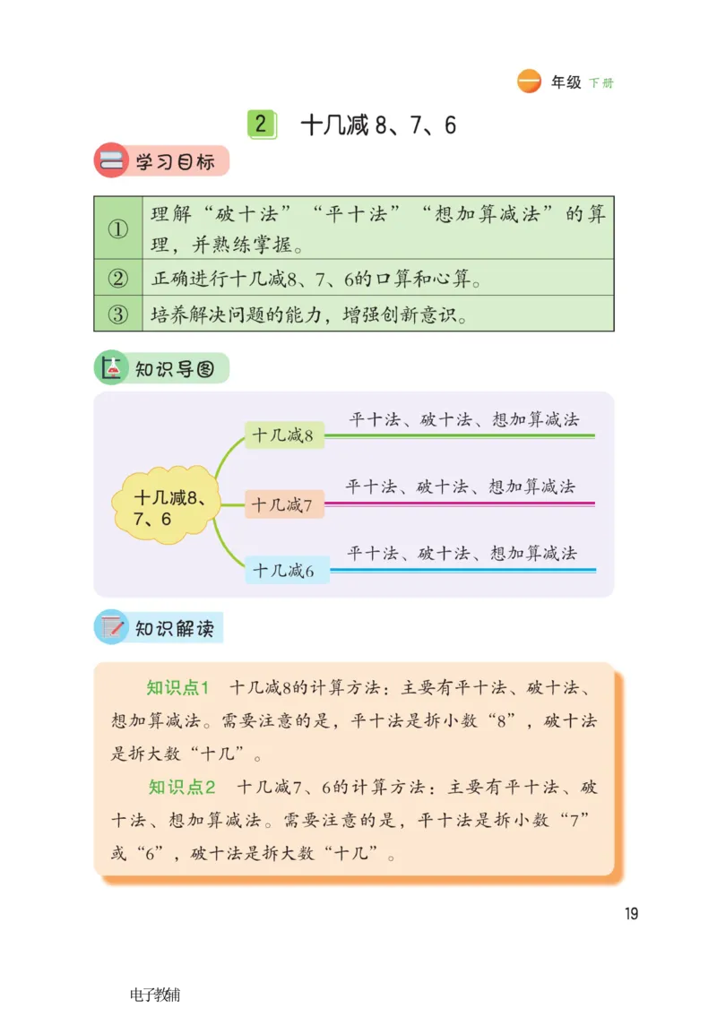 《博小优课堂笔记》数学1年级下册（RJ）_一年级上下册资料_小学一年级学习资料-25年更新版_1-04、小学一年级数学下册_1-4-2、练习题、作业、试题、试卷_人教版_电子册