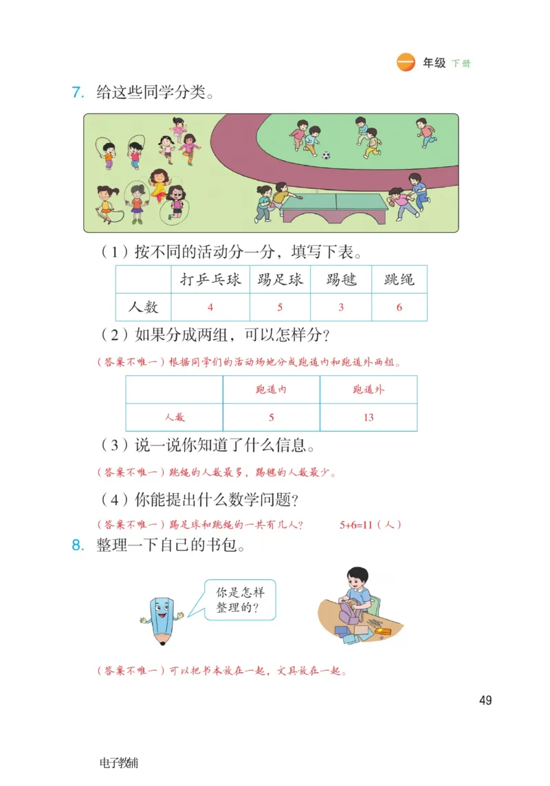 《博小优课堂笔记》数学1年级下册（RJ）_一年级上下册资料_小学一年级学习资料-25年更新版_1-04、小学一年级数学下册_1-4-2、练习题、作业、试题、试卷_人教版_电子册