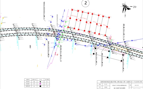 附件六，监测平面图组合_2021-2023年优秀施组方案_施工方案_方案39-下公区间盾构始发、掘进及到达专项施工方案_深圳地铁13号线北延-下公区间盾构始发、掘进及到达专项施工方案-附件