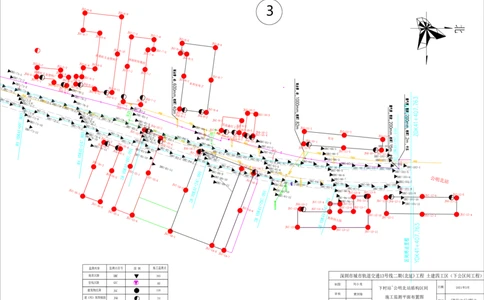 附件六，监测平面图组合_2021-2023年优秀施组方案_施工方案_方案39-下公区间盾构始发、掘进及到达专项施工方案_深圳地铁13号线北延-下公区间盾构始发、掘进及到达专项施工方案-附件