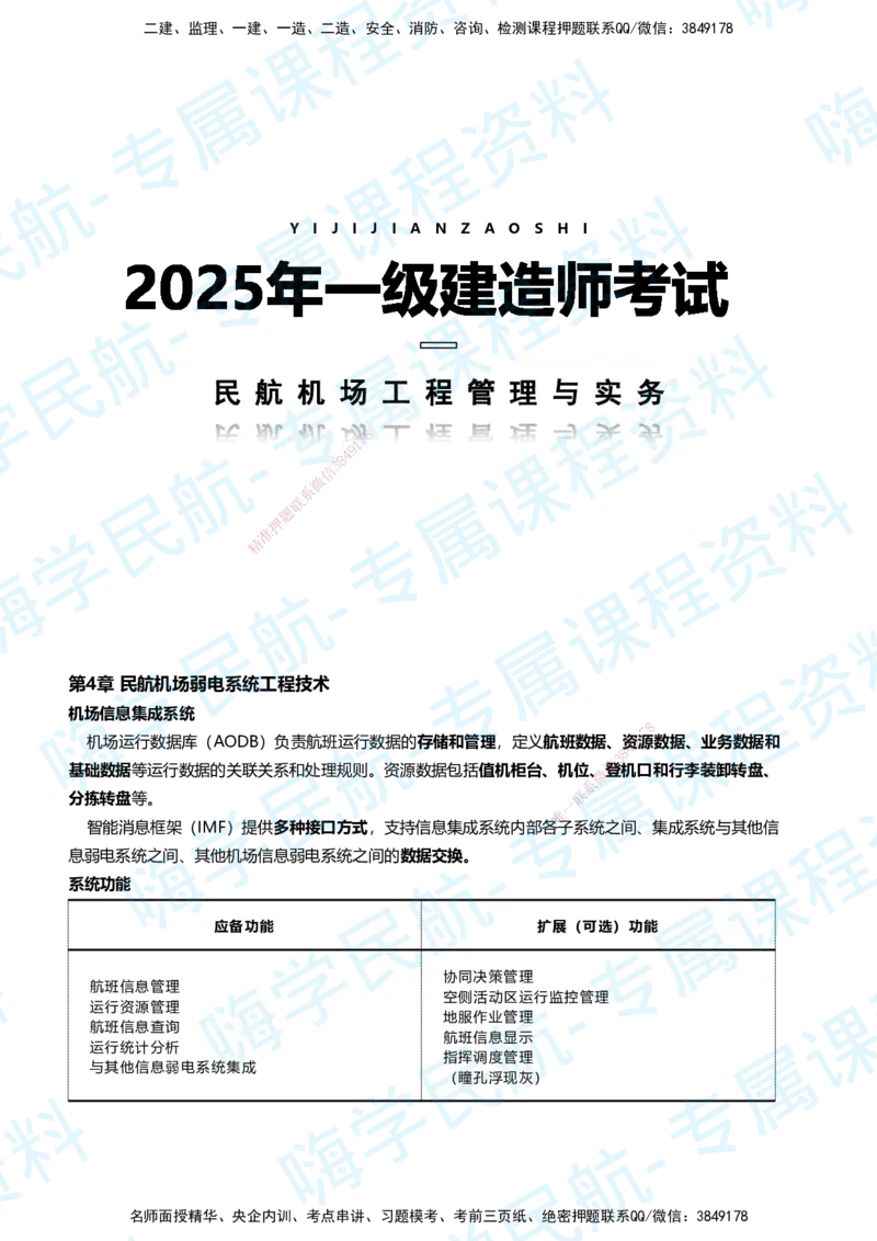 04.2025柚子老师-教材要点提炼-04教材要点提炼_2026年一级建造师_2026年一建民航_2025年一建民航SVIP_02-基础精讲✿高端面授✿深度强化_14-民航《教材要点提炼》柚子HX推荐