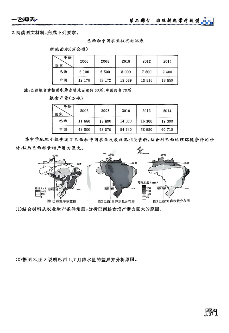 2025《一飞冲天&bull;高考抢分卷》地理考前20天_2025高中教辅（后续还会更新新习题试卷）_《一飞冲天高考抢分卷》2025版