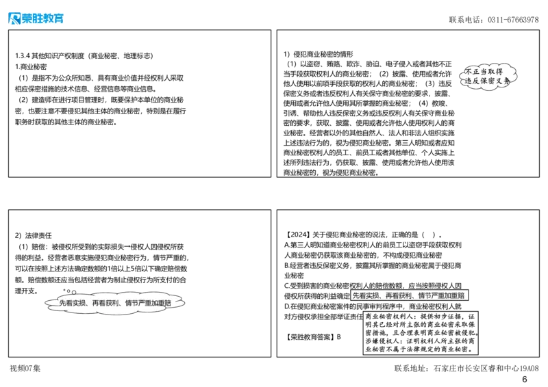 视频07集1.3建设工程知识产权制度（可打印版）_2026年一建法规_2025年一建法规SVIP_02-基础精讲✿高端面授✿深度强化_12-法规《教材精讲班》桂林RS_讲义