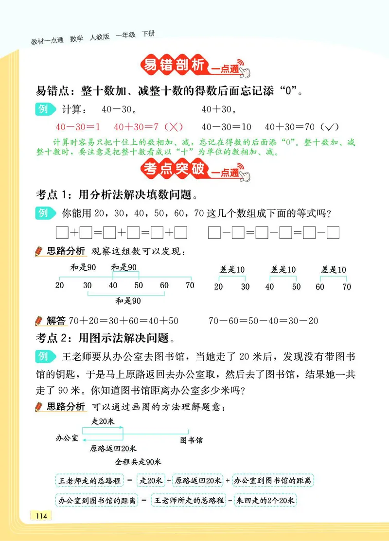 《教材一点通》数学1年级下册（RJ）_一年级上下册资料_小学一年级学习资料-25年更新版_1-04、小学一年级数学下册_1-4-2、练习题、作业、试题、试卷_人教版_电子册