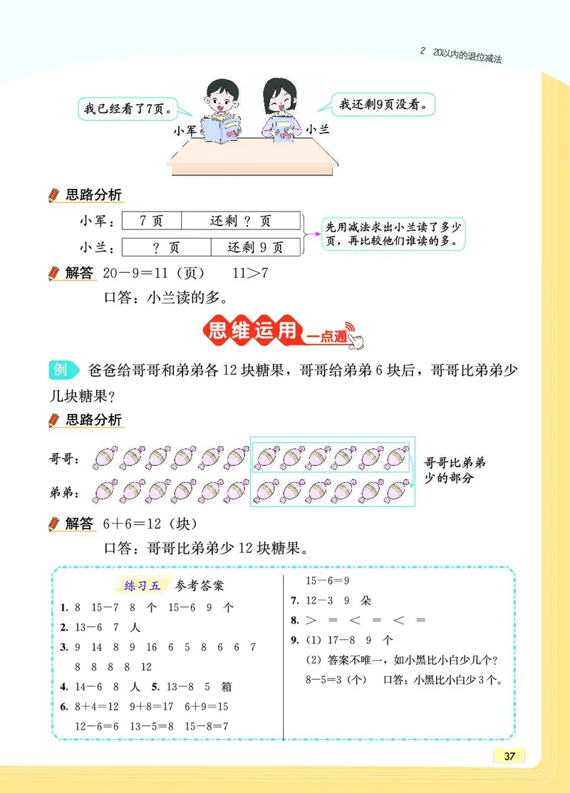 《教材一点通》数学1年级下册（RJ）_一年级上下册资料_小学一年级学习资料-25年更新版_1-04、小学一年级数学下册_1-4-2、练习题、作业、试题、试卷_人教版_电子册