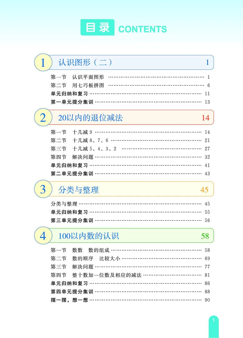 《教材一点通》数学1年级下册（RJ）_一年级上下册资料_小学一年级学习资料-25年更新版_1-04、小学一年级数学下册_1-4-2、练习题、作业、试题、试卷_人教版_电子册