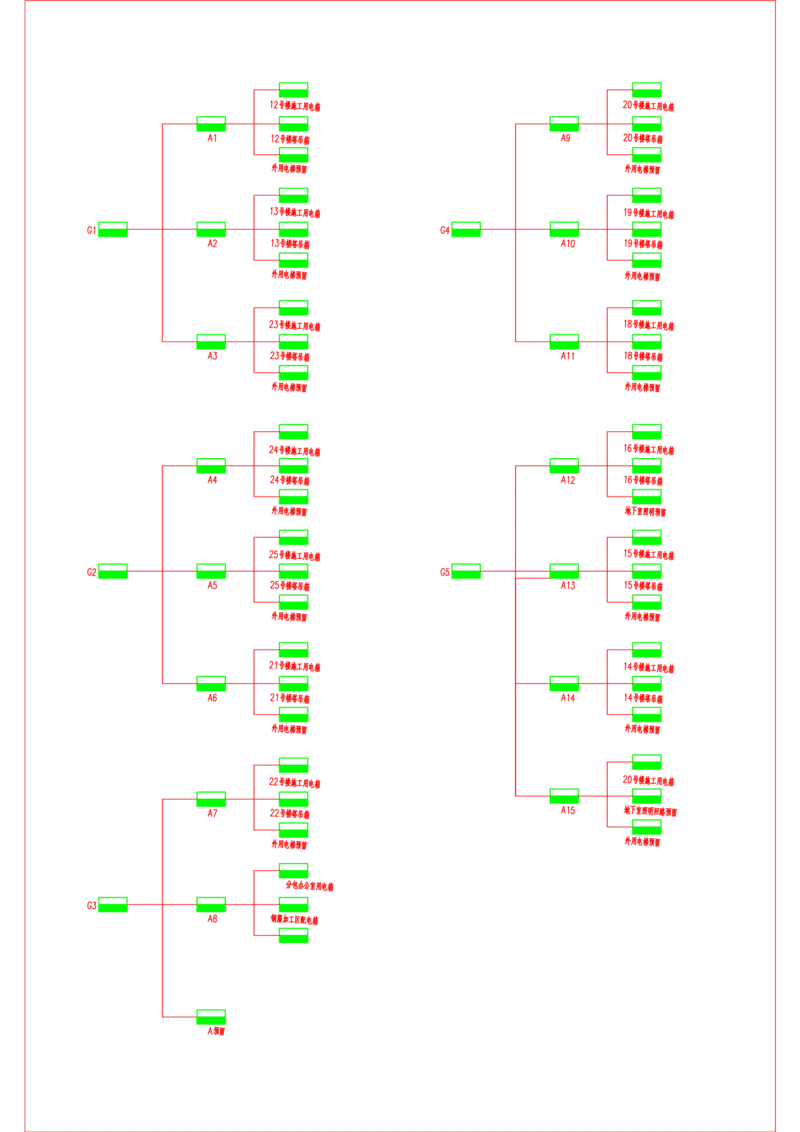 附图4.3-1临时用电平面布置图_2021-2023年优秀施组方案_施工组织设计_施组02-青岛国际院士港二期项目一标段施工组织设计_1、施工组织设计正文_附图cad版