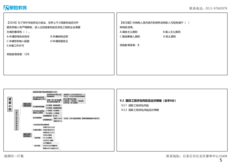 视频55&mdash;57集第9章国际工程承包管理（可打印版）_2026年一级建造师_2026年一建管理_2025年一建管理SVIP_02-基础精讲✿高端面授✿深度强化_13-管理《教材精讲班》大微RS_讲义