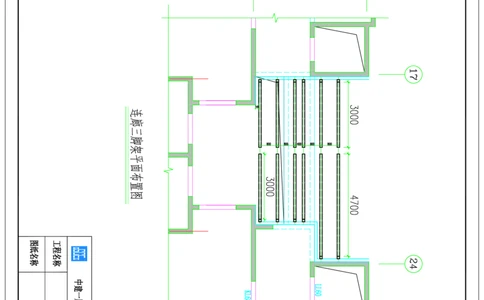 附图22--1、3、7、10#楼东侧消防连廊三脚架安装平面图_2021-2023年优秀施组方案_施工方案_方案35-航企二期项目高空连廊模板支撑架专项施工方案_1.正文_附图