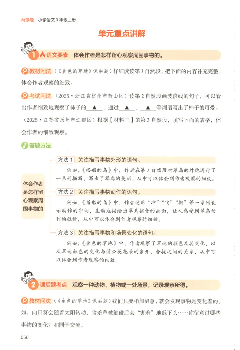 25秋《一本阅读题》3上语文_25秋《一本阅读题》语文