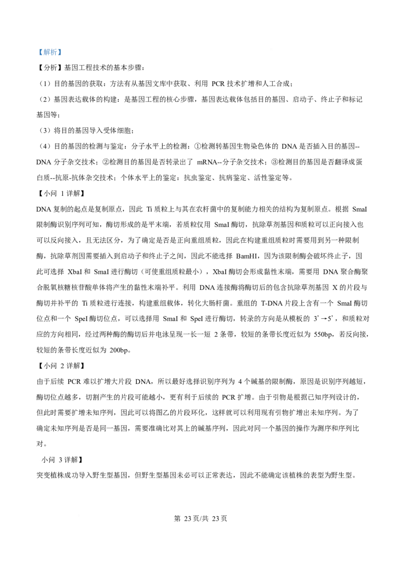 2025年高考生物试卷（山东卷）（解析卷）_生物历年高考真题_新&middot;Word版2008-2025&middot;高考生物真题_生物（按年份分类）2008-2025_2025&middot;高考生物真题