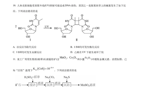 2025年高考化学试卷（黑吉辽蒙卷）（空白卷）_历年高考真题合集_化学历年高考真题_新&middot;Word版2008-2025&middot;高考化学真题_化学（按年份分类）2008-2025_2025&middot;高考化学真题