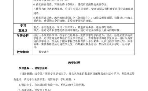 语文园地一（教学设计）-（统编版.2024）_一年级语文下册（统编版）_教学设计