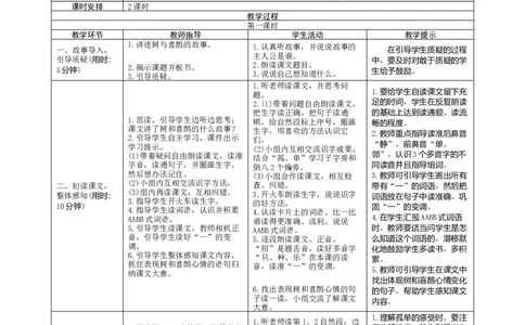 06《树和喜鹊》导学案_一年级语文下册（统编版）_老课标资料_教案反思+导学案_表格式_1版表格式导学案