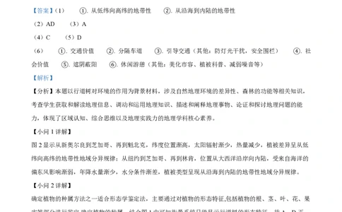 2024年高考地理试题（上海）（解析卷）_地理历年高考真题_新&middot;PDF版2008-2025&middot;高考地理真题_地理（按年份分类）2008-2025_2024&middot;地理高考真题