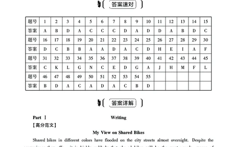 英语六级考试预测押题卷答案解析合集_大学英语四级+六级_六级真题_六级密押试卷_2024年六级预测押题卷