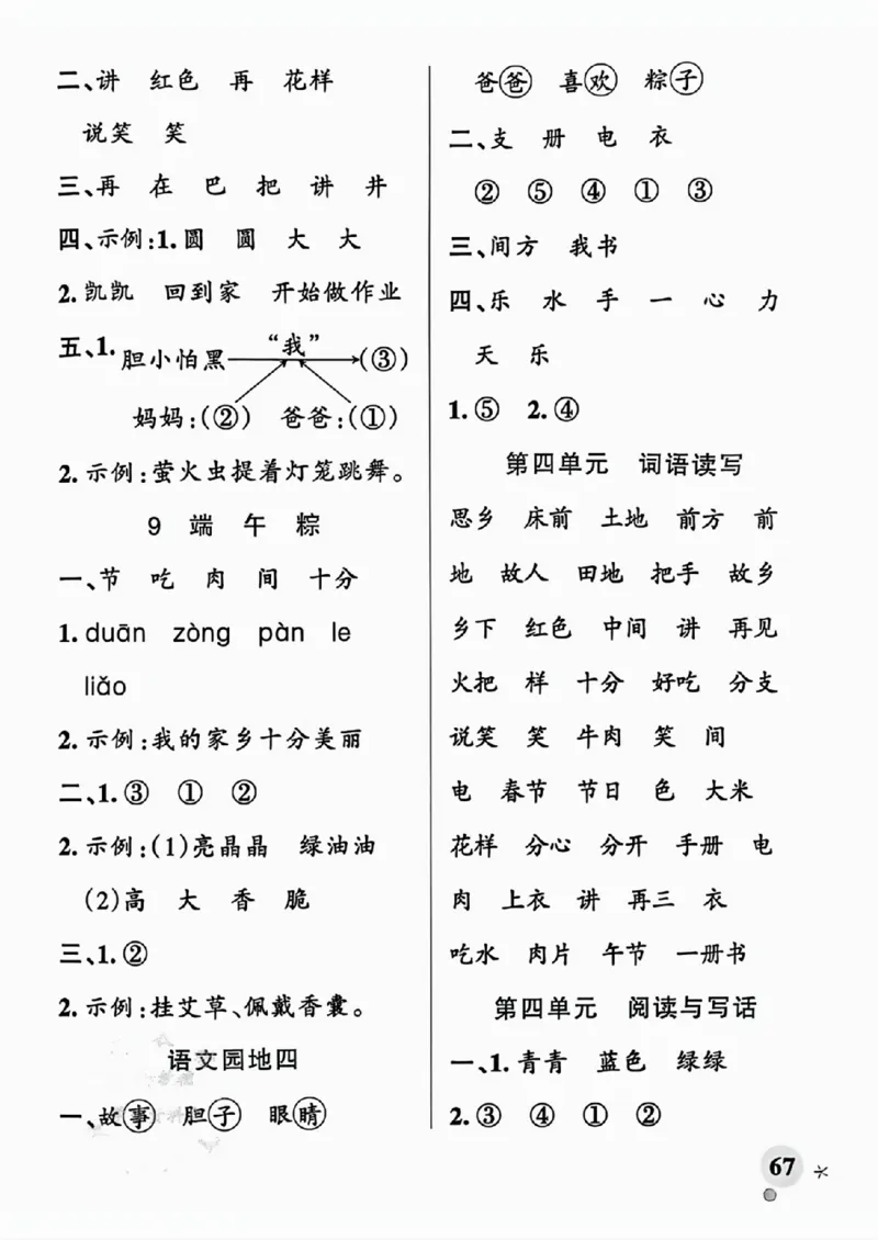 25春一下语文《1-8单元词语读写》含答案_一年级上下册资料_一年级下册小红书同款资料_一下语文_一年级下册免费资料库_一年级下册免费资料库