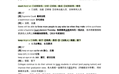 英语阅读真题高频200词（标注了词频）_s058考研英语2026必背真题阅读高频词汇总结