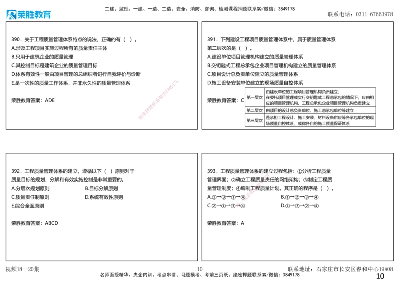视频18&mdash;20集2025一建项目管理破题第355&mdash;401题（可打印版）_2026年一级建造师_2026年一建管理_2025年一建管理SVIP_03-习题精析✿实战特训✿模考通关_14-管理《破题提升班》大微RS