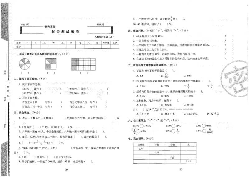 六年级数学上册人教版24秋《68所期末冲刺卷》_2024年人教版小学数学一二三四五六年级上册下册期中期末试a0747_小学全科《同步练习+精品试卷》打包下载（1-6年级单元月考期中期末试卷）