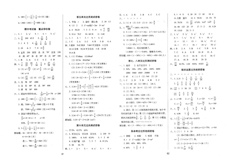 六年级数学上册人教版24秋《68所期末冲刺卷》_2024年人教版小学数学一二三四五六年级上册下册期中期末试a0747_小学全科《同步练习+精品试卷》打包下载（1-6年级单元月考期中期末试卷）