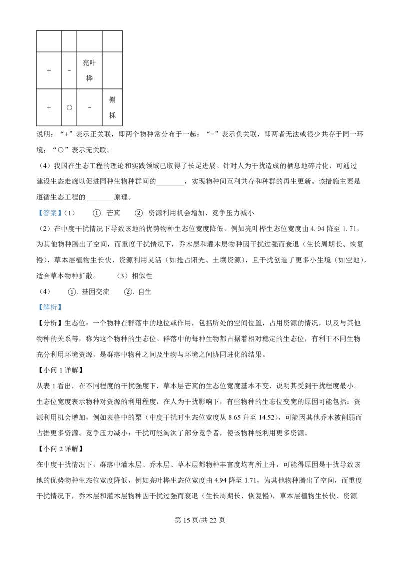 2025年高考生物试卷（安徽卷）（解析卷）_生物历年高考真题_新&middot;PDF版2008-2025&middot;高考生物真题_生物（按年份分类）2008-2025_2025&middot;高考生物真题