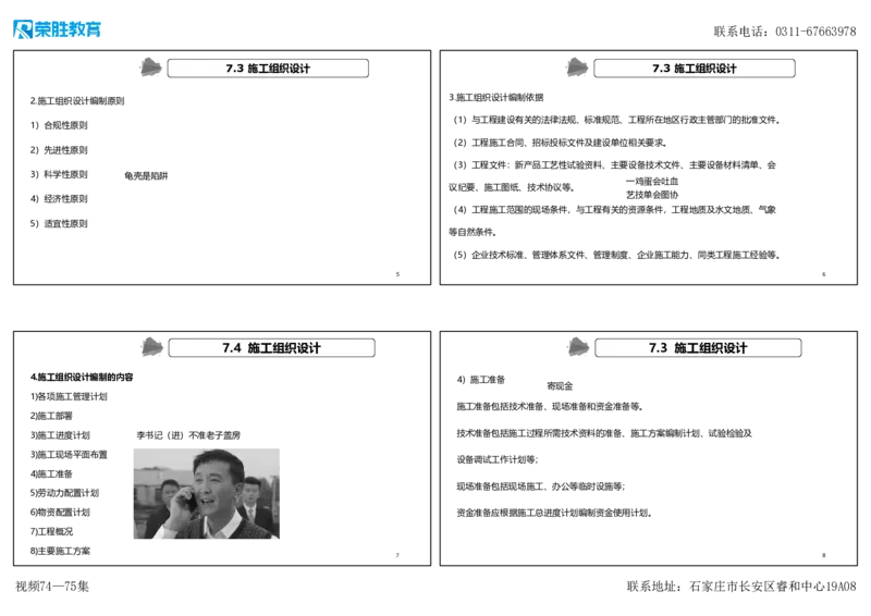 视频74&mdash;75集7.3施工组织设计（可打印版）_2026年一级建造师_2026年一建机电_2025年一建机电SVIP_02-基础精讲✿高端面授✿深度强化_12-机电《教材精讲班》王峰RS推荐_讲义