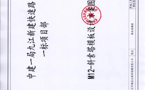 附件2：塔柱模板图纸_2021-2023年优秀施组方案_施工方案_方案11-新建快速路系统（一期)工程总承包（一标段）项目-矮塔斜拉桥安全专项施工方案_01矮塔斜拉桥安全专项施工方案