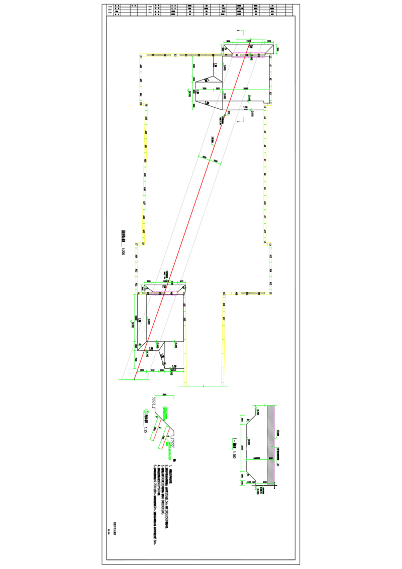 附件2：放坡开挖平面图_2021-2023年优秀施组方案_施工方案_芳白城际五工区工程超低净空多成槽方式结合地下连续墙专项施工方案_1、施工方案