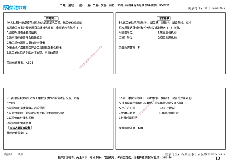 视频01&mdash;03集破题管理篇第01&mdash;80题（可打印版）_2026年一级建造师_2026年一建管理_2025年一建管理SVIP_03-习题精析✿实战特训✿模考通关_14-管理《破题提升班》大微RS_讲义