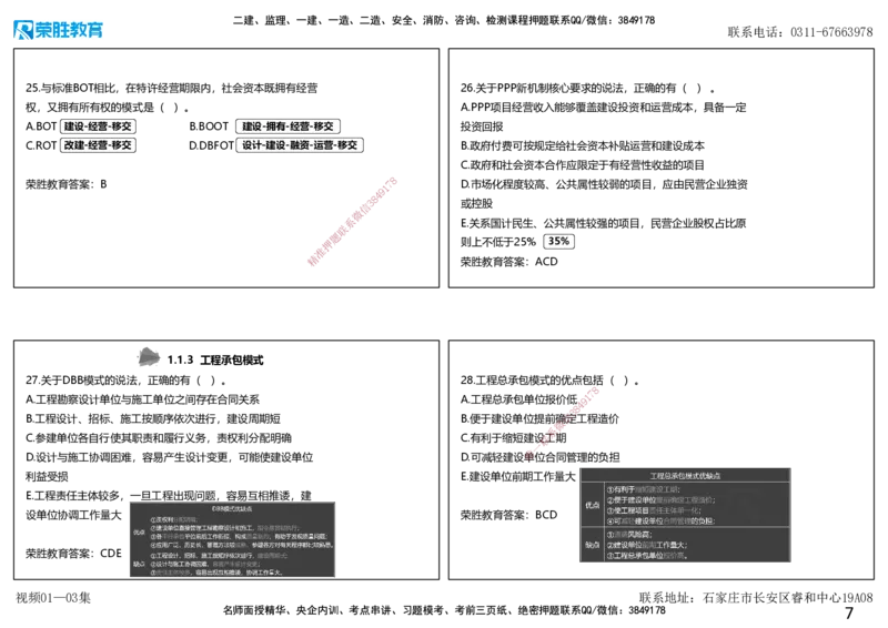 视频01&mdash;03集破题管理篇第01&mdash;80题（可打印版）_2026年一级建造师_2026年一建管理_2025年一建管理SVIP_03-习题精析✿实战特训✿模考通关_14-管理《破题提升班》大微RS_讲义