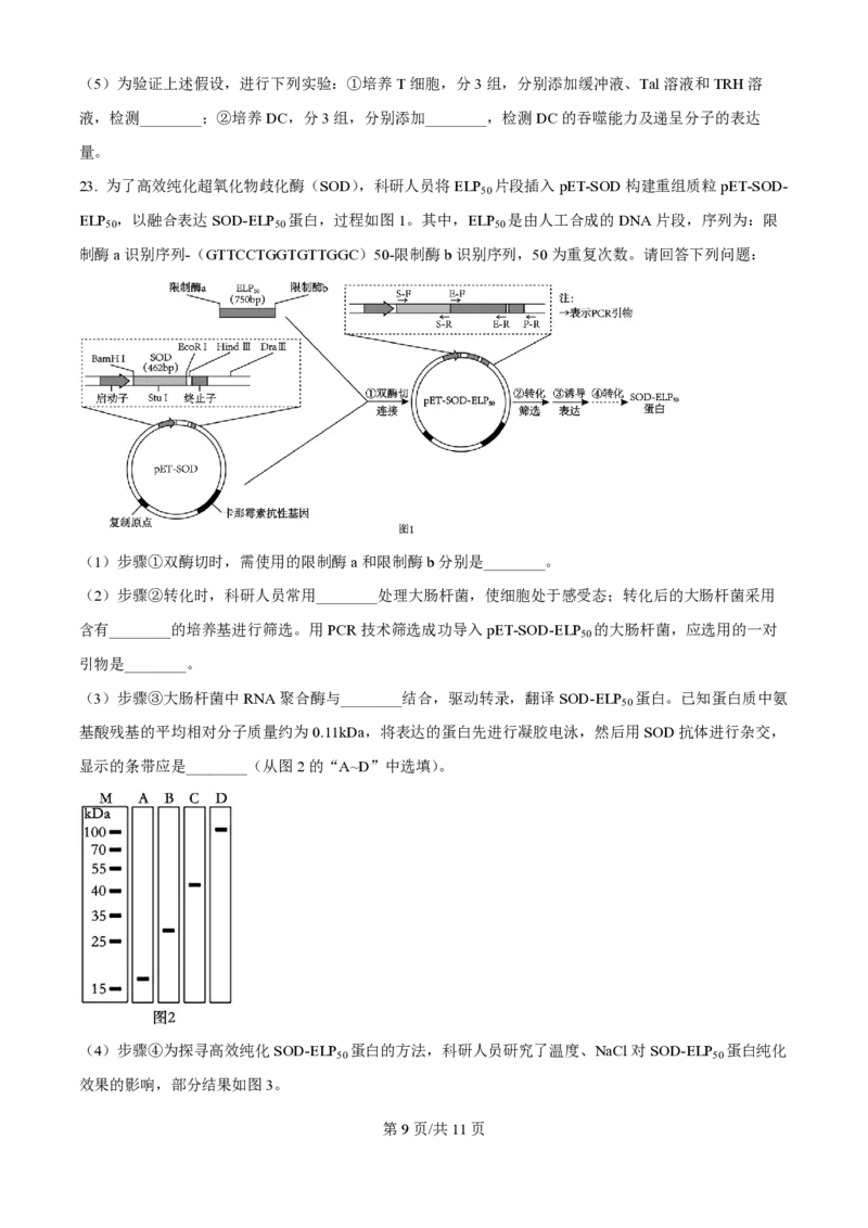 2024年高考生物试卷（江苏）（空白卷）_生物历年高考真题_新&middot;PDF版2008-2025&middot;高考生物真题_生物（按年份分类）2008-2025_2024&middot;高考生物真题