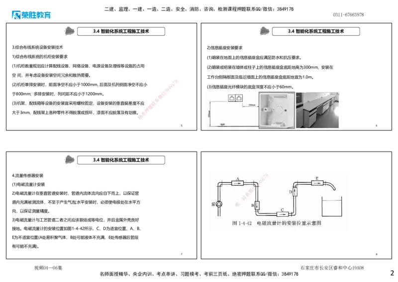 视频04&mdash;06集第3章建筑机电工程施工技术2（可打印版）_2026年一级建造师_2026年一建机电_2025年一建机电SVIP_04-冲刺串讲✿考点强化✿小灶集训_讲义