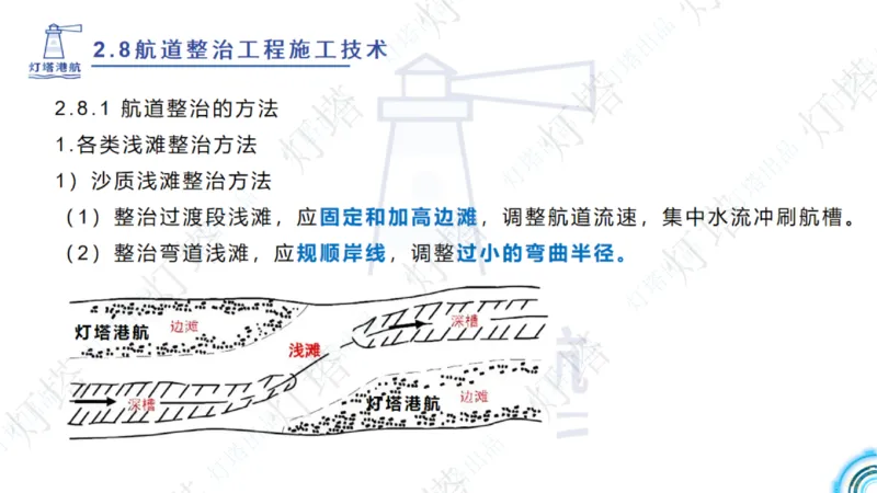 精讲45-46-47-2.8节航道整治_扫描版_扫描版_2026年一级建造师_2026年一建港航_2025年一建港航SVIP_02-基础精讲✿高端面授✿深度强化_05-港航《自营系列课》灯塔SMR_通关精讲班