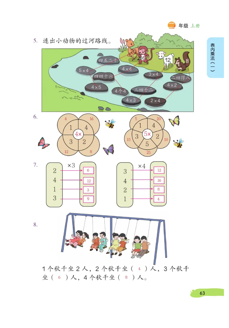 《博小优课堂笔记》数学2年级上册（RJ）_二年级上下册资料_小学二年级学习资料-25年更新版_2-03、小学二年级数学上册_2-3-2、练习题、作业、试题、试卷_人教版_电子册类