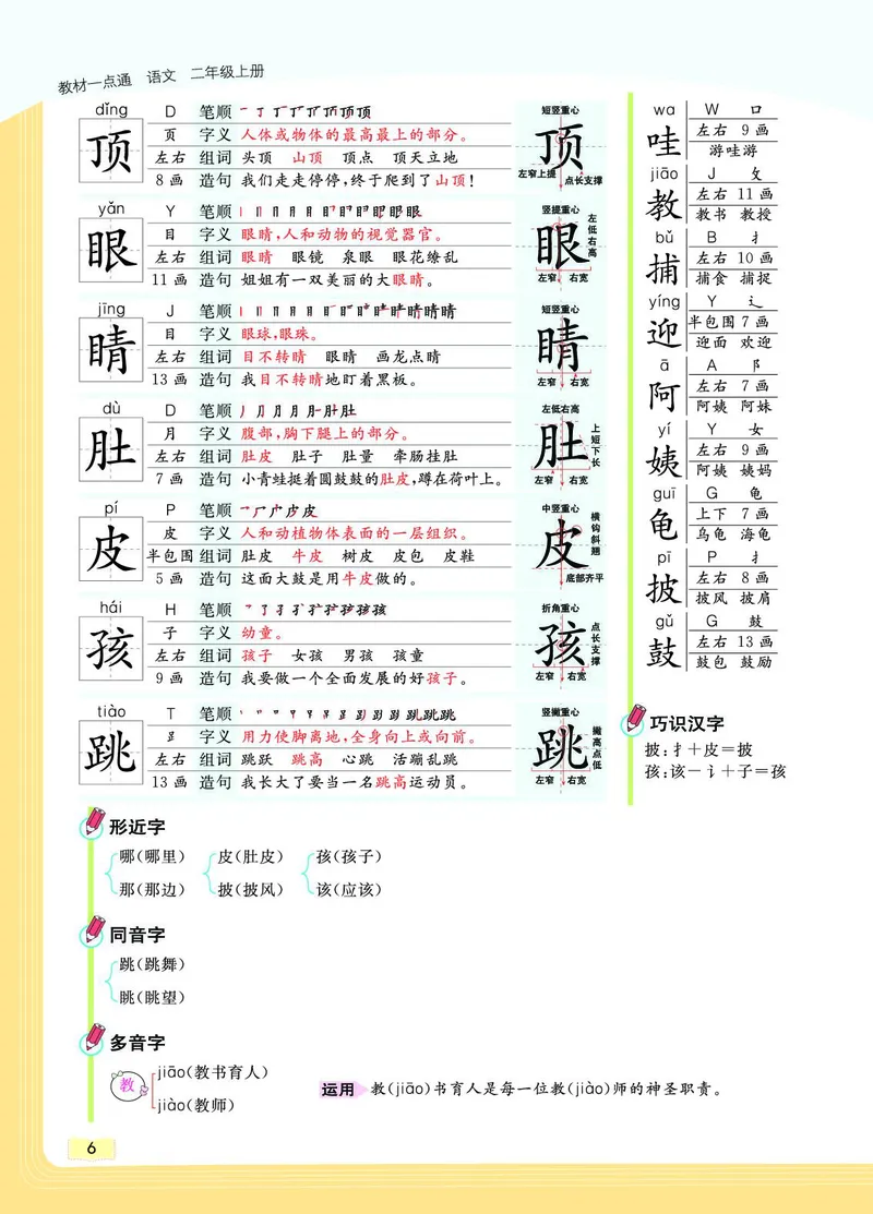 《教材一点通》语文2年级上册（RJ）_二年级上下册资料_小学二年级学习资料-25年更新版_2-01、小学二年级语文上册_2-1-2、练习题、作业、试题、试卷_电子册类