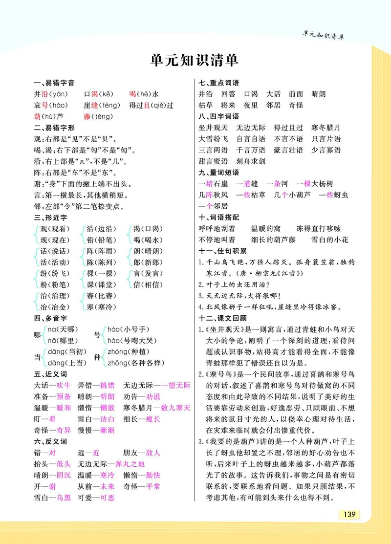 《教材一点通》语文2年级上册（RJ）_二年级上下册资料_小学二年级学习资料-25年更新版_2-01、小学二年级语文上册_2-1-2、练习题、作业、试题、试卷_电子册类