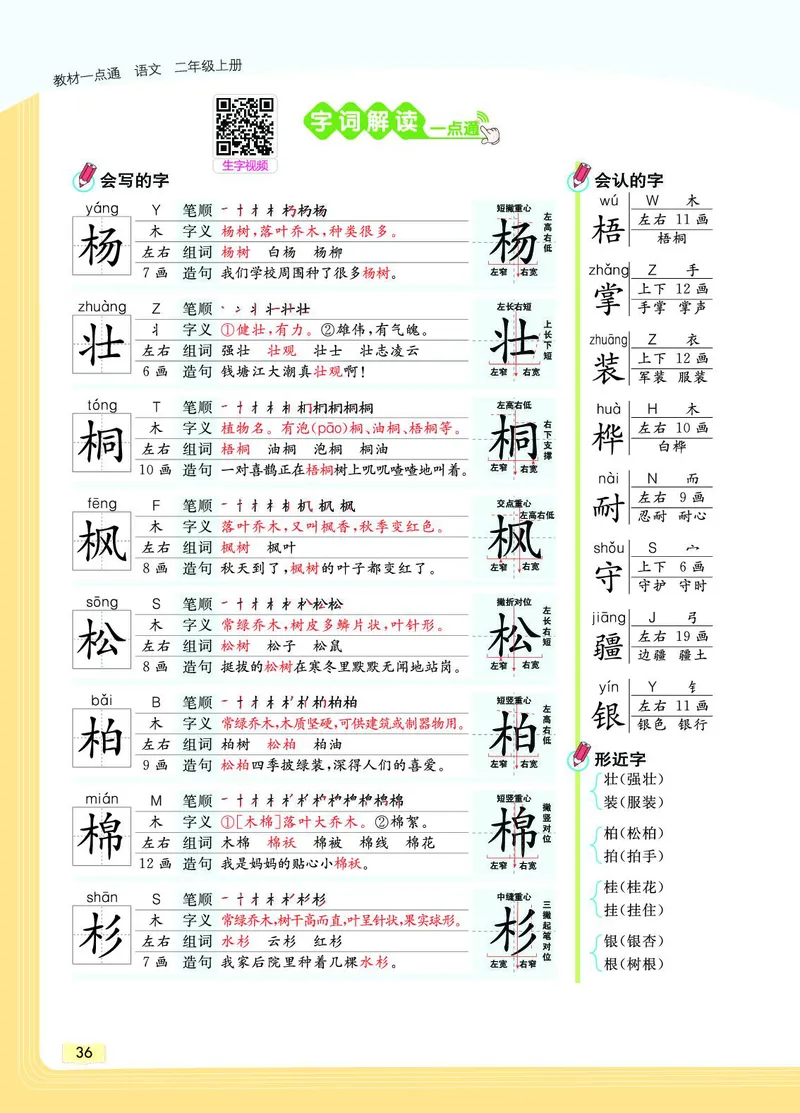 《教材一点通》语文2年级上册（RJ）_二年级上下册资料_小学二年级学习资料-25年更新版_2-01、小学二年级语文上册_2-1-2、练习题、作业、试题、试卷_电子册类