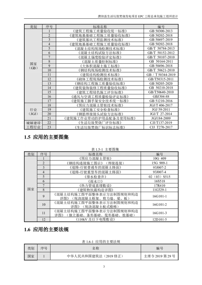 濮阳县生活垃圾焚烧发电项目施工组织设计_2021-2023年优秀施组方案_施工组织设计_施组03-濮阳县生活垃圾焚烧发电项目施工组织设计_1、施工组织设计正文