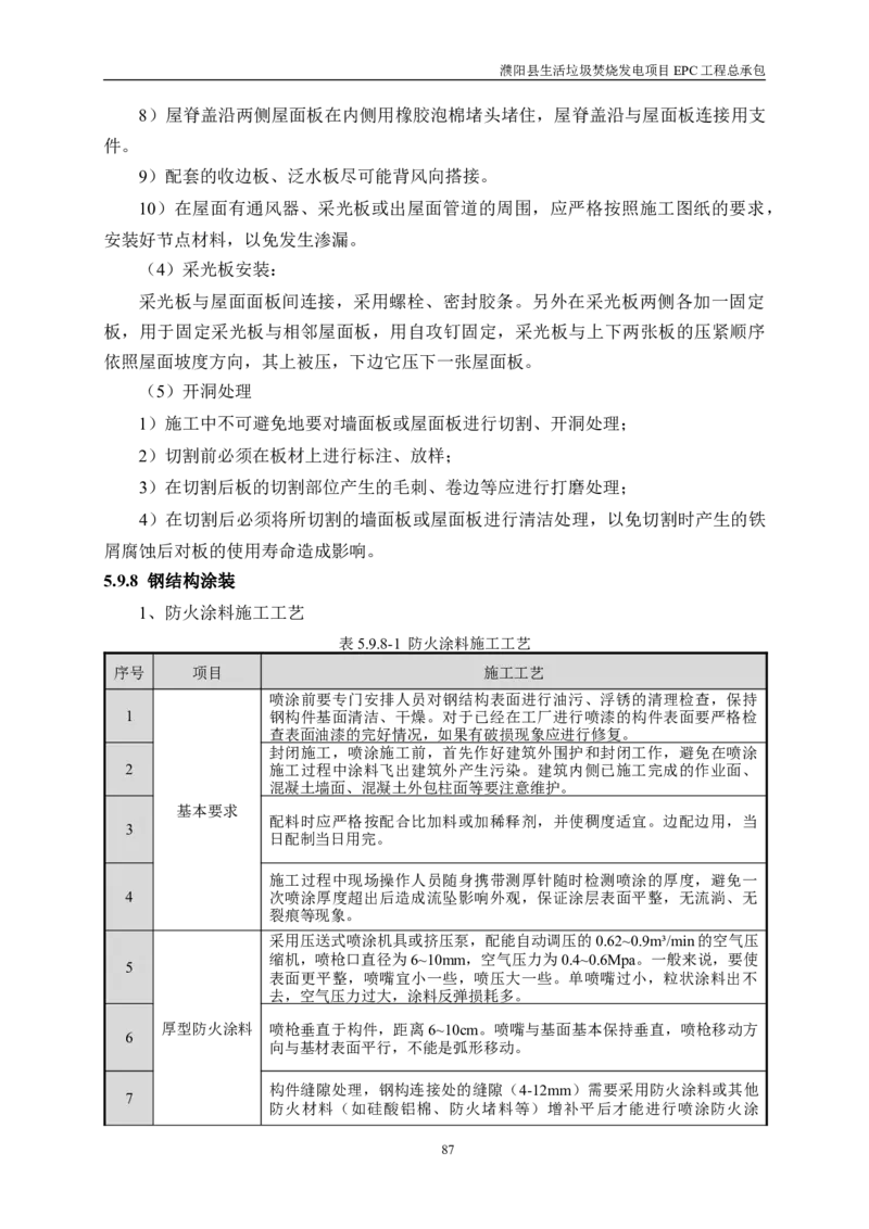 濮阳县生活垃圾焚烧发电项目施工组织设计_2021-2023年优秀施组方案_施工组织设计_施组03-濮阳县生活垃圾焚烧发电项目施工组织设计_1、施工组织设计正文