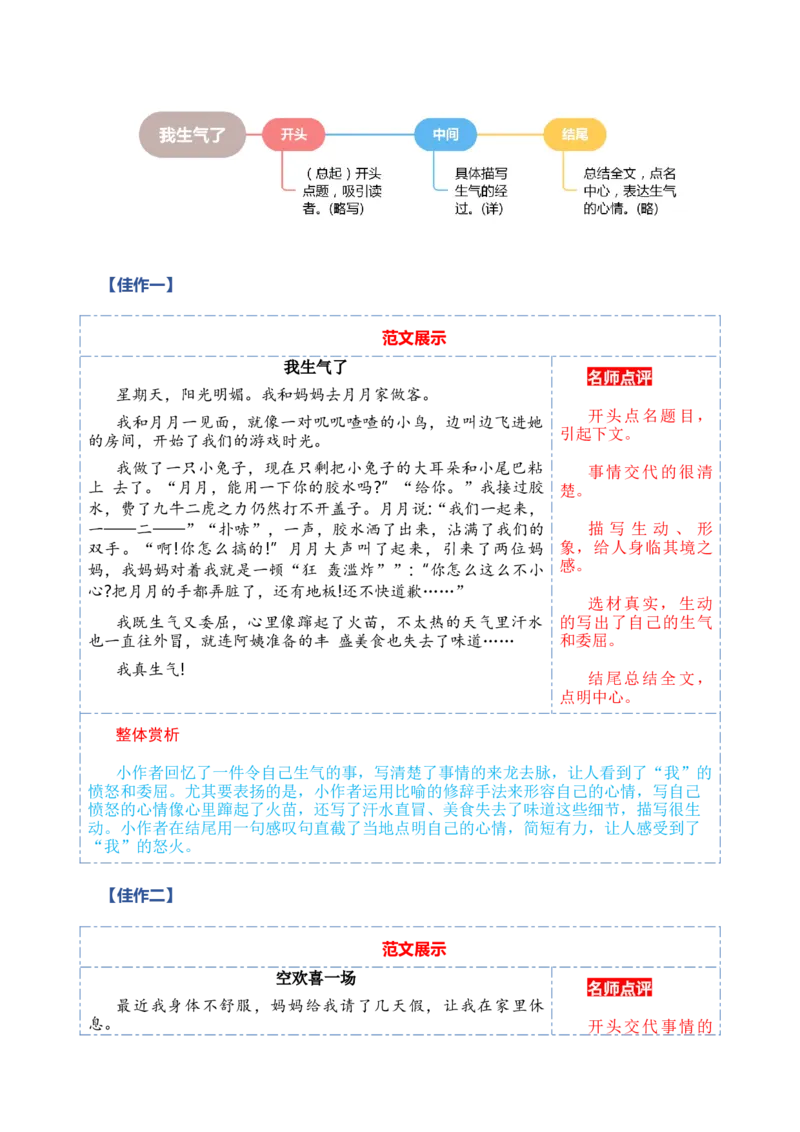 第八单元写话：我的心情（教学设计）（统编版）_一年级语文下册（统编版）_单元写作能力提升_2025版