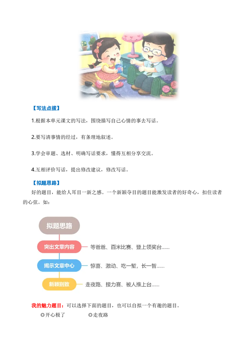 专题10写话训练（专项训练）（统编版.2024）_一年级语文下册（统编版）_期末总复习