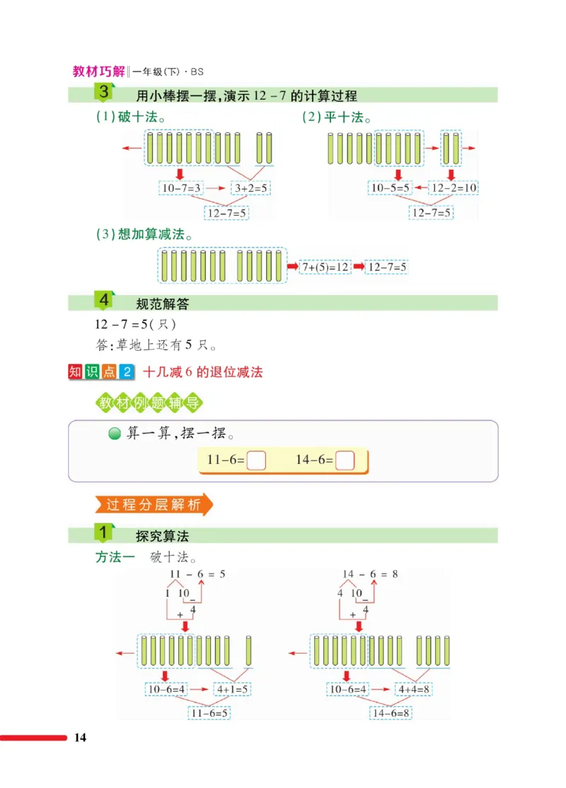 《巧学蛙教材巧解》数学1年级下册（BS）_一年级上下册资料_小学一年级学习资料-25年更新版_1-04、小学一年级数学下册_1-4-2、练习题、作业、试题、试卷_北师大版_电子册类
