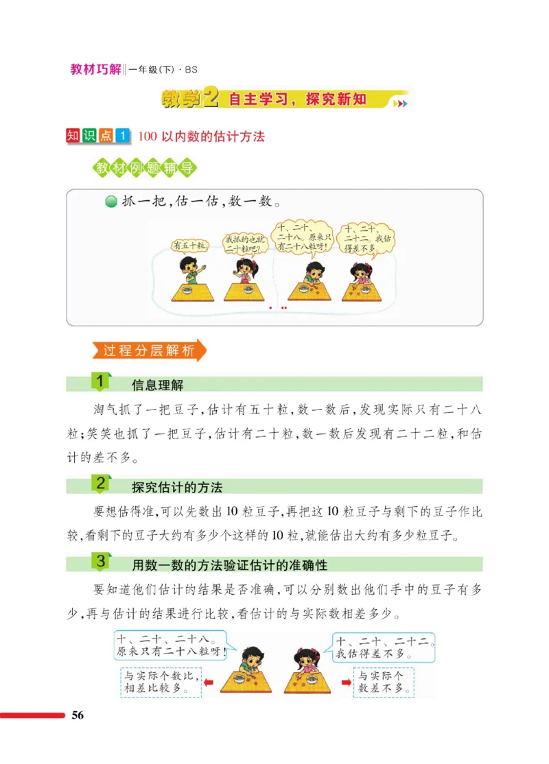《巧学蛙教材巧解》数学1年级下册（BS）_一年级上下册资料_小学一年级学习资料-25年更新版_1-04、小学一年级数学下册_1-4-2、练习题、作业、试题、试卷_北师大版_电子册类