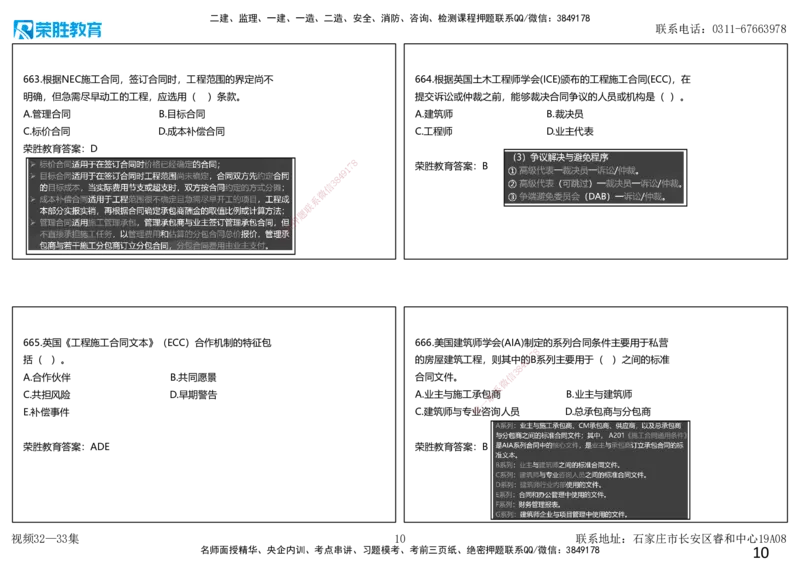 视频32&mdash;33集2025一建项目管理破题第628&mdash;679题（可打印版）_2026年一级建造师_2026年一建管理_2025年一建管理SVIP_03-习题精析✿实战特训✿模考通关_14-管理《破题提升班》大微RS