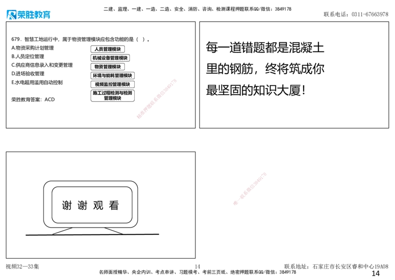 视频32&mdash;33集2025一建项目管理破题第628&mdash;679题（可打印版）_2026年一级建造师_2026年一建管理_2025年一建管理SVIP_03-习题精析✿实战特训✿模考通关_14-管理《破题提升班》大微RS