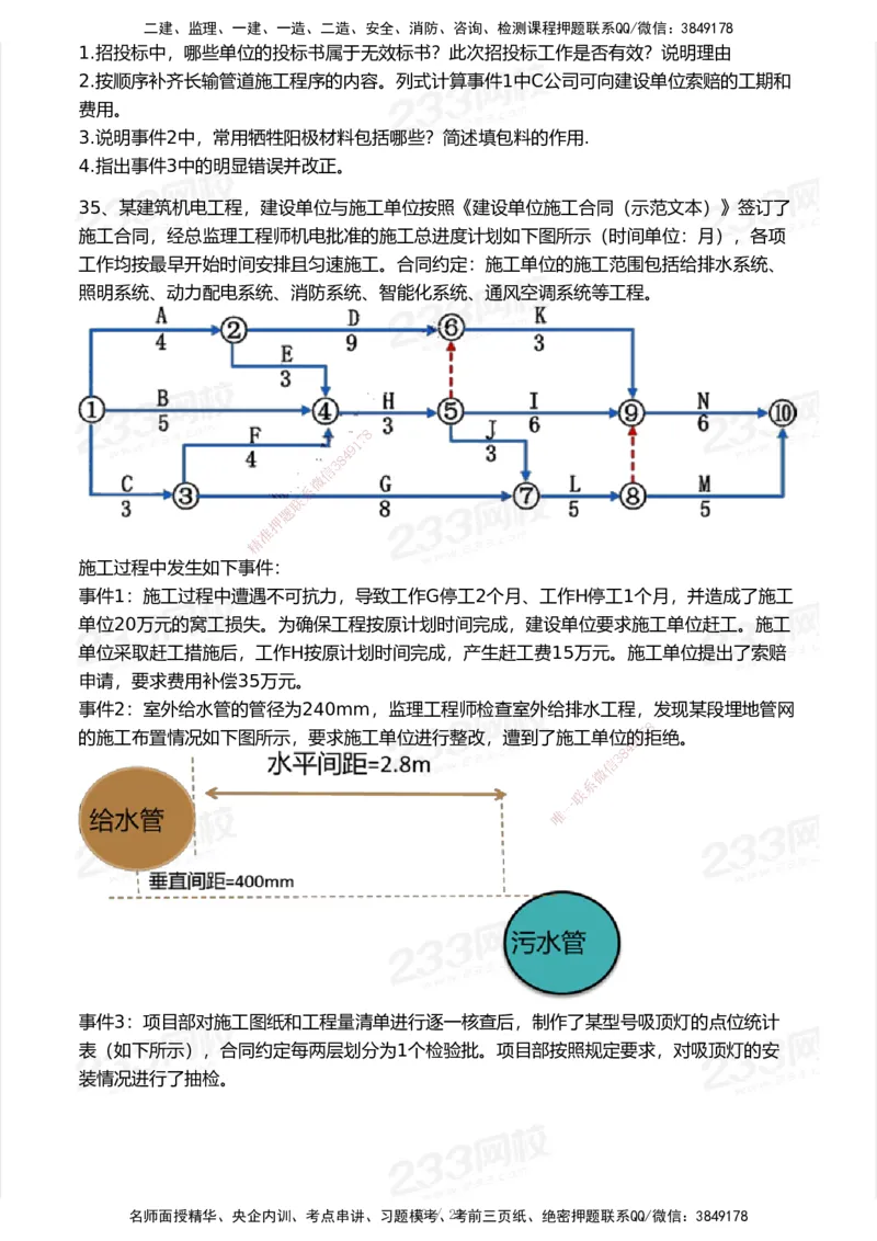 试卷-2_2026年一级建造师_2026年一建机电_2025年一建机电SVIP_03-习题精析✿实战特训✿模考通关_39-机电《模考金题班》王子初233_空白卷